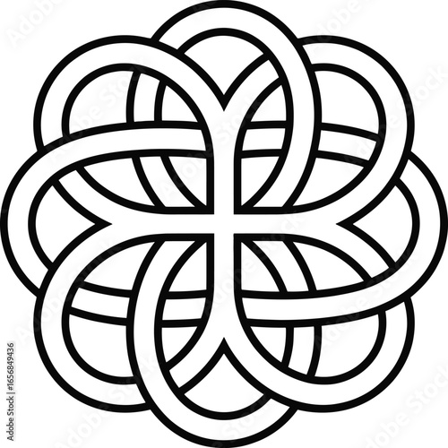 Intricate Celtic Knotwork Design for Logo or Symbol