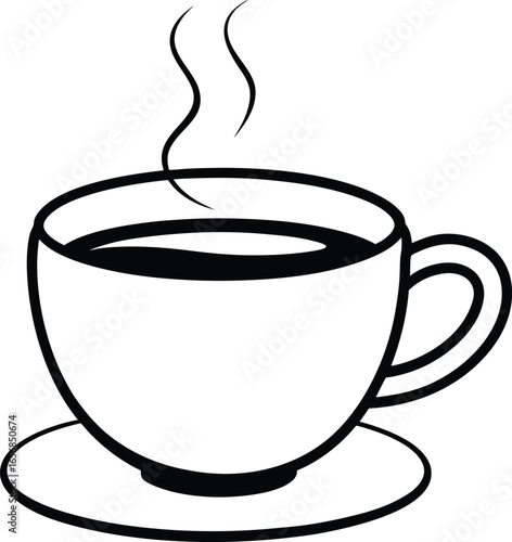 Coffee & Tea Cup – Hot Beverage Vector and Illustration Set