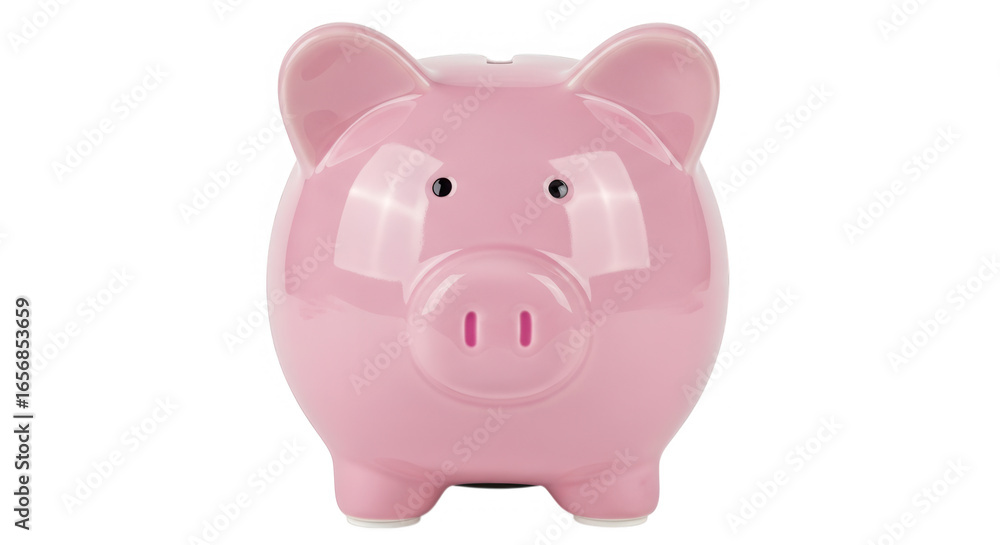 Pink piggy bank isolated on transparent background Pink piggy bank isolated on transparent background
