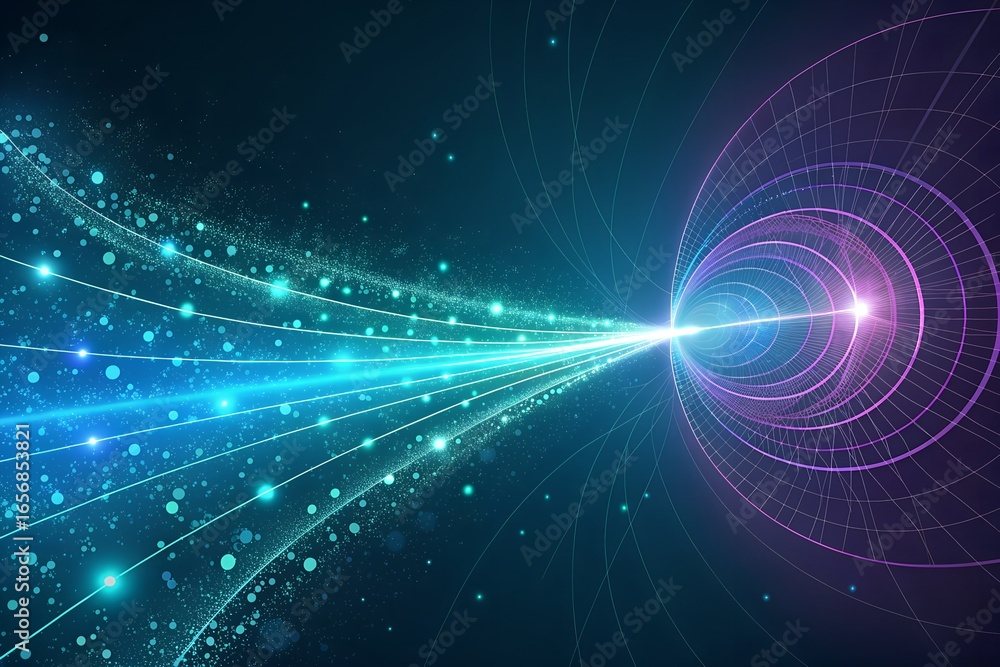 Fototapeta premium Abstract Cosmic Tunnel