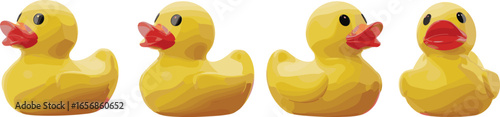 Yellow rubber ducks in a row, classic bath toy, plastic duck figurines, cute bathtub accessories, water play toys, children’s bath fun, floating duck collection, playful decoration