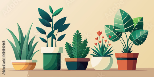 Potted plants and flowers bring nature's vibrant growth and design to any home interior, enhancing room decor
