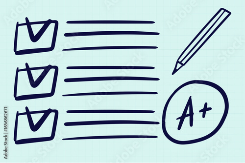 Multiple exam test school form