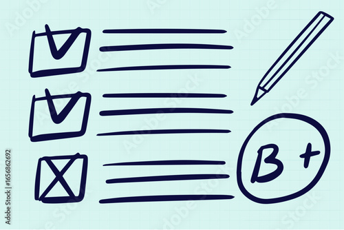 Multiple exam test school form