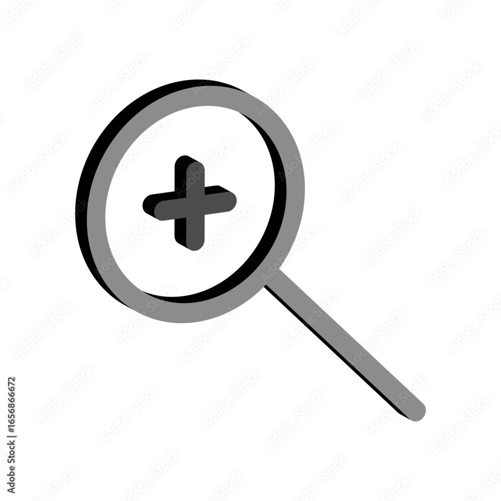 Magnifying icon design template Magnifying icon design template