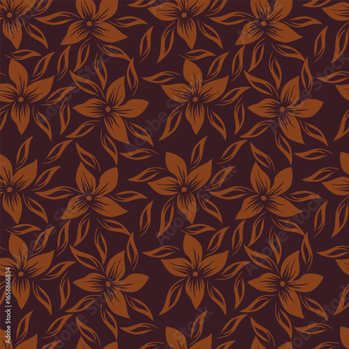 Wallpaper Mural seamless floral pattern Torontodigital.ca