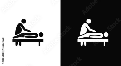 Massage Therapy Icon - Symbolizing Relaxation and Healing