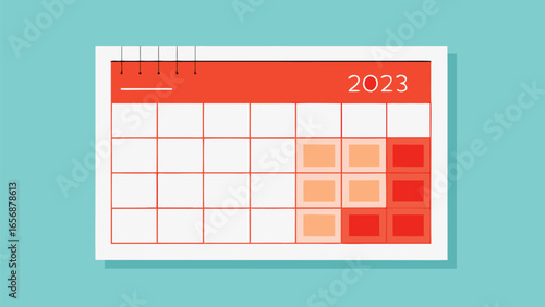 Minimalist january 2023 calendar flat lay design