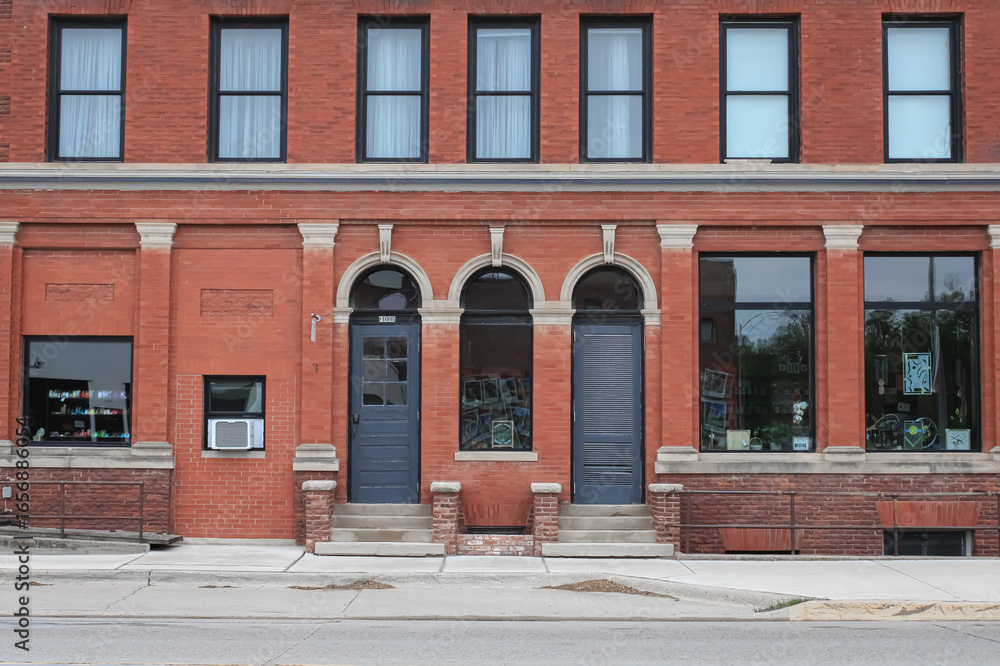 Naklejka premium Iowa Blue Doors 