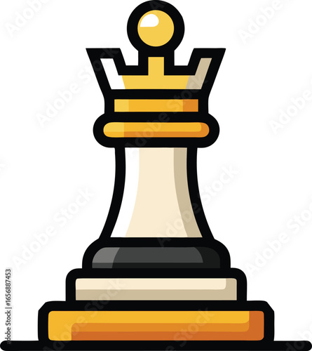 Chess gaming icon , black chess pawn