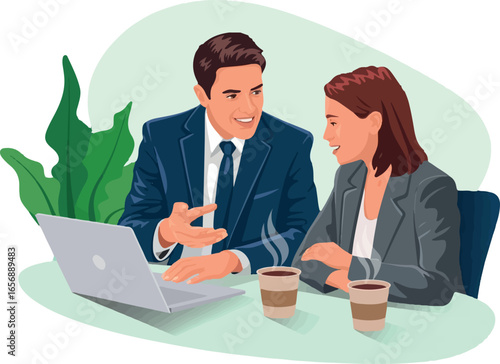 business people meeting vector