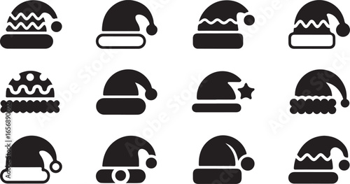 Holiday Icons Featuring Christmas and Snow
