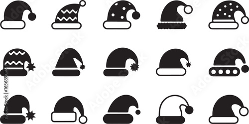 Holiday Icons Featuring Christmas and Snow
