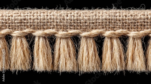 Obraz na płótnie Frayed Burlap Edging