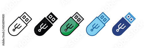 Usb Flash Drive  Icon Element For Design