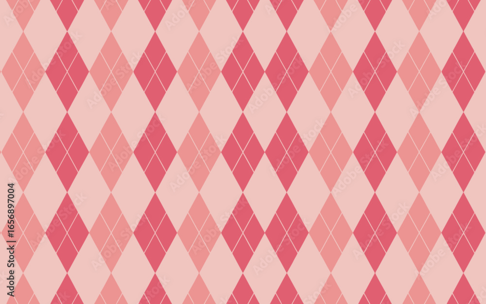 Fototapeta premium Classic diagonal argyle pattern seamless textile design