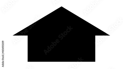 House Icon: A clean and crisp visual representation of a house icon, perfect for web design, applications, and various graphical needs.