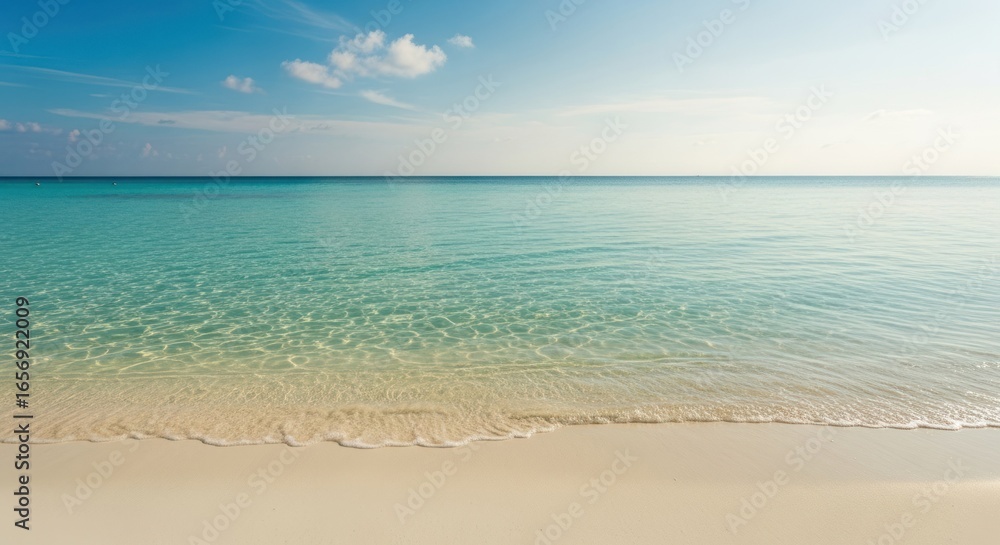 Obraz premium Tranquil beach scene with clear turquoise water