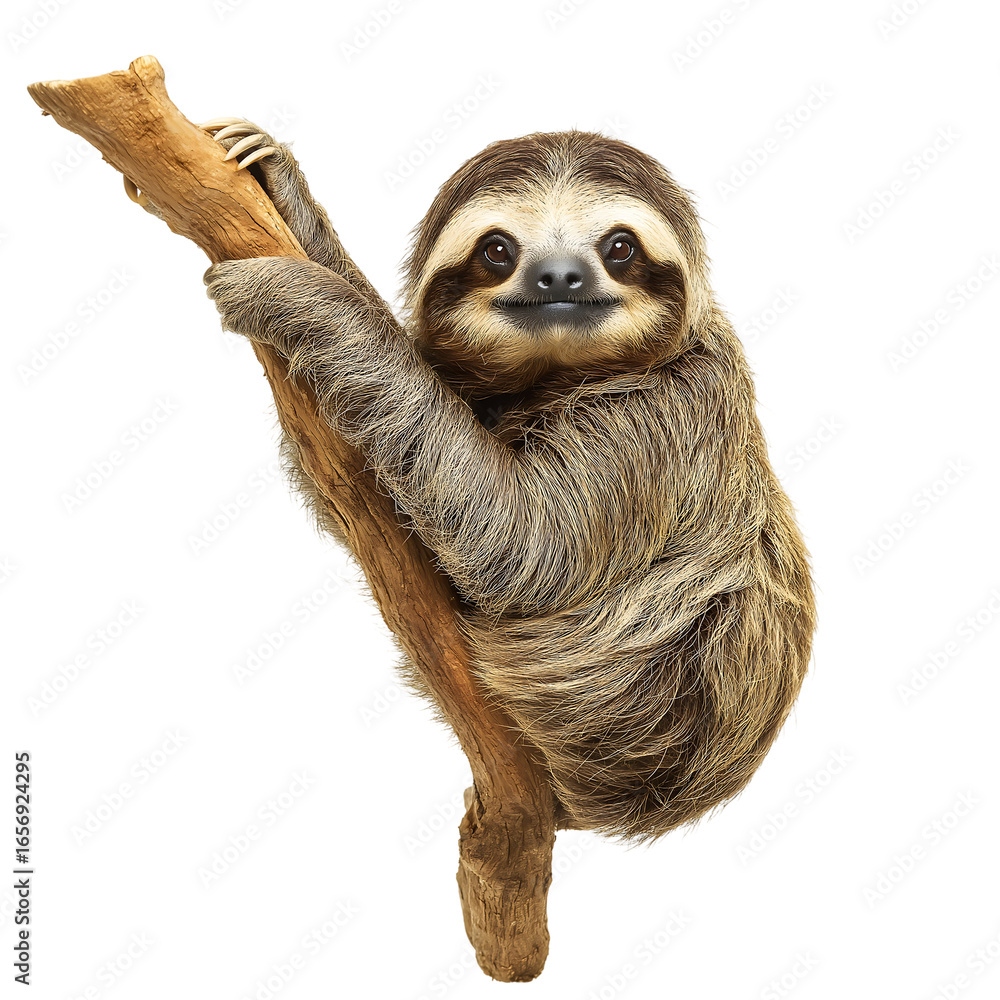 Fototapeta premium Sloth Isolated Clipart PNG