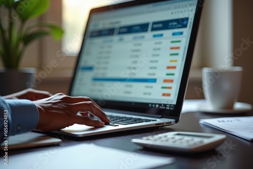 Documenting the Modern Professional: A Photo Series of an African American Accountant's Daily Routine Utilizing Electronic Invoice Software