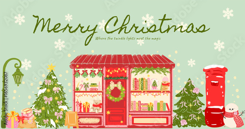 Hand drawn Christmas Bookshop, Aesthetic Christmas bookish, Cute Christmas Grinch , Mrs. Santa Claus, , Coquette Bow ,Vintage Holiday, Whimsical Xmas Tree ,Girly Xmas book