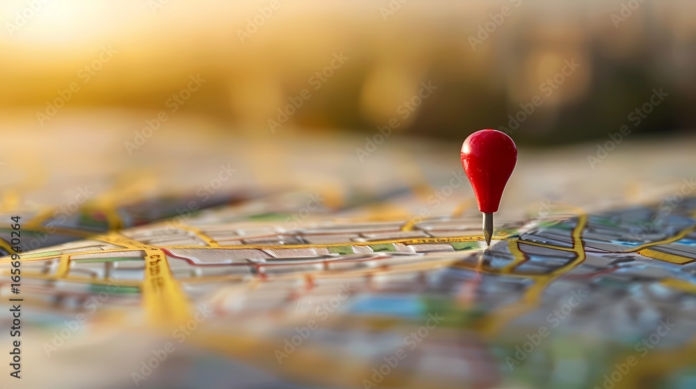 Fototapeta premium An article thumbnail that illustrates local SEO in a clever way, Generative AI illustrations.