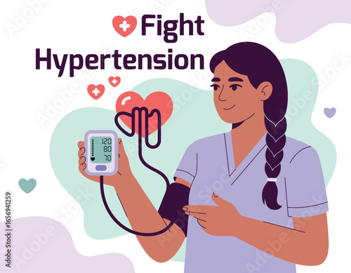 Fighting Hypertension Health Awareness and Blood Pressure Monitoring