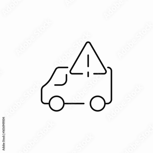 delivery problem warning icon sign vector