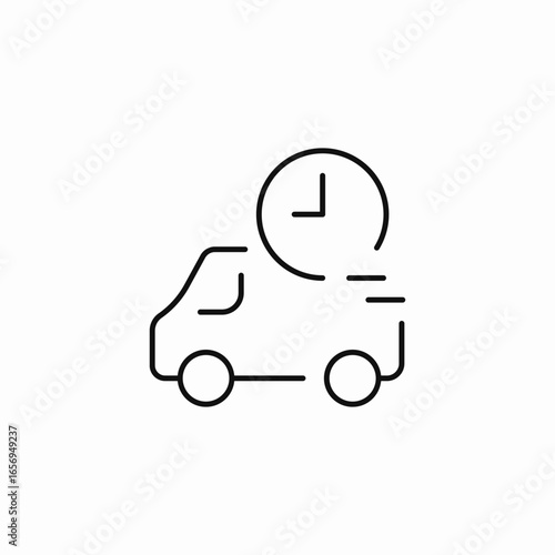 fast delivery service icon sign vector
