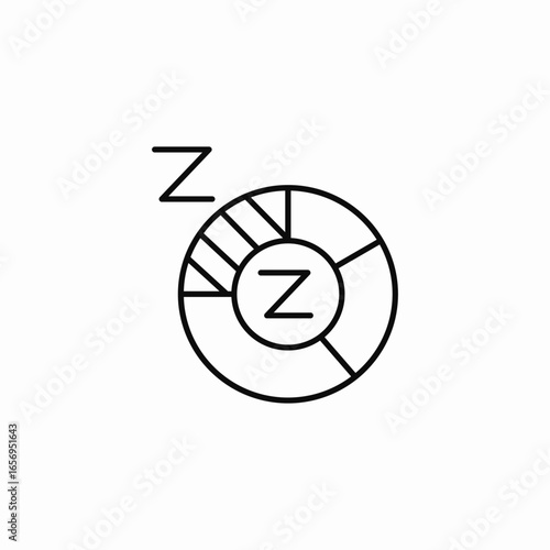 sleep cycle chart icon sign vector