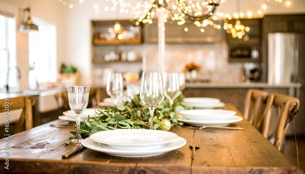 Fototapeta premium Festive dining room table