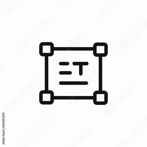 text selection handle icon sign vector