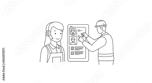 Remote communication and virtual assistance in construction industry