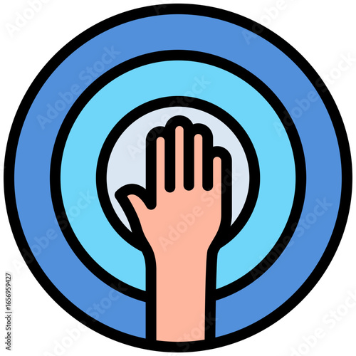 aspirating icon isolated on white background. vector illustration icon for self improvement