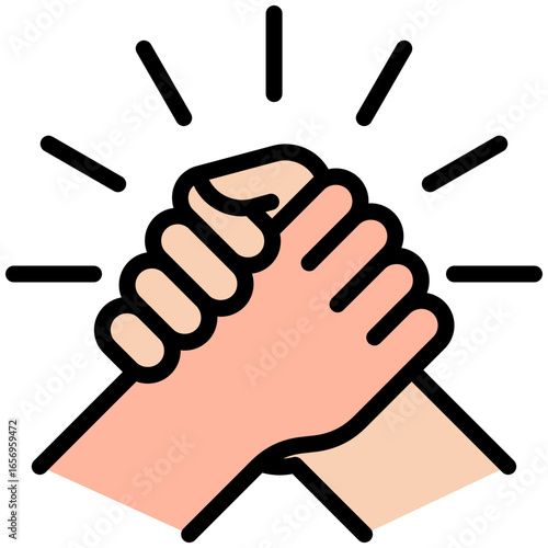 support  icon isolated on white background. vector illustration icon for self improvement