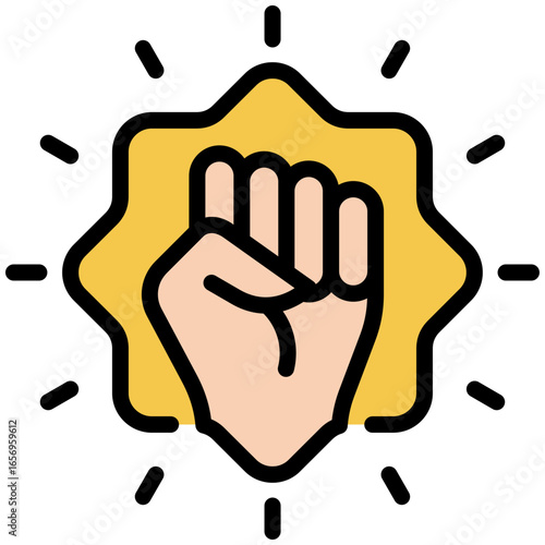courage  icon isolated on white background. vector illustration icon for self improvement