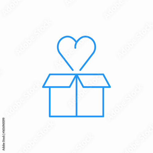 gift of love icon sign vector
