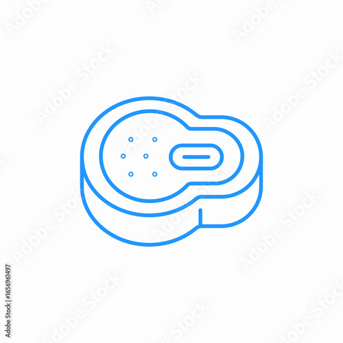 meat steak icon sign vector