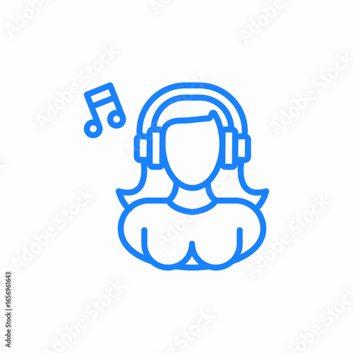 music relaxation icon sign vector