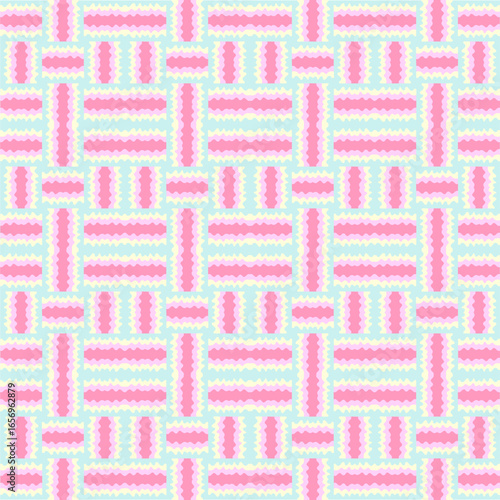 Minimalist seamless pattern for background with color rainbow