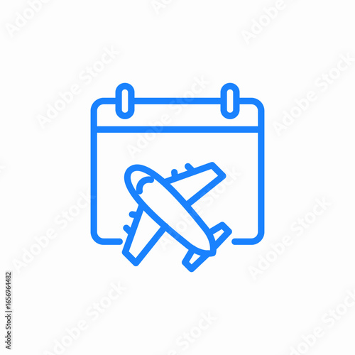 flight day icon sign vector