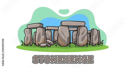 Stonehenge Vector Illustration A Prehistoric Landmark