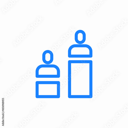 plastic baby bottles icon sign vector