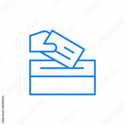 voting casting vote icon sign vector
