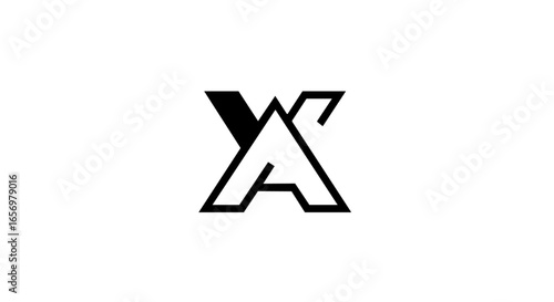 Bold black YA monogram logo with interlocking geometric letters Y and A.