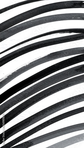Abstract black and white brushstrokes