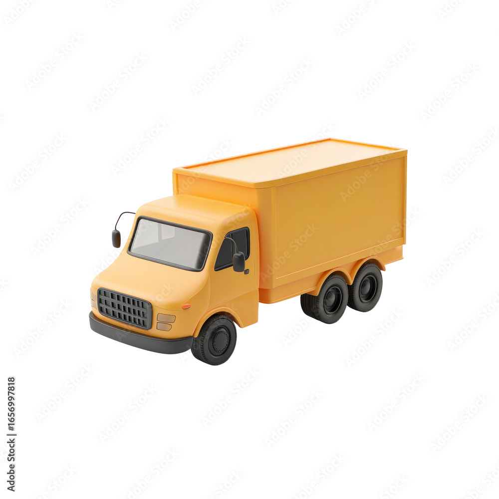 Fototapeta premium Cartoon delivery truck