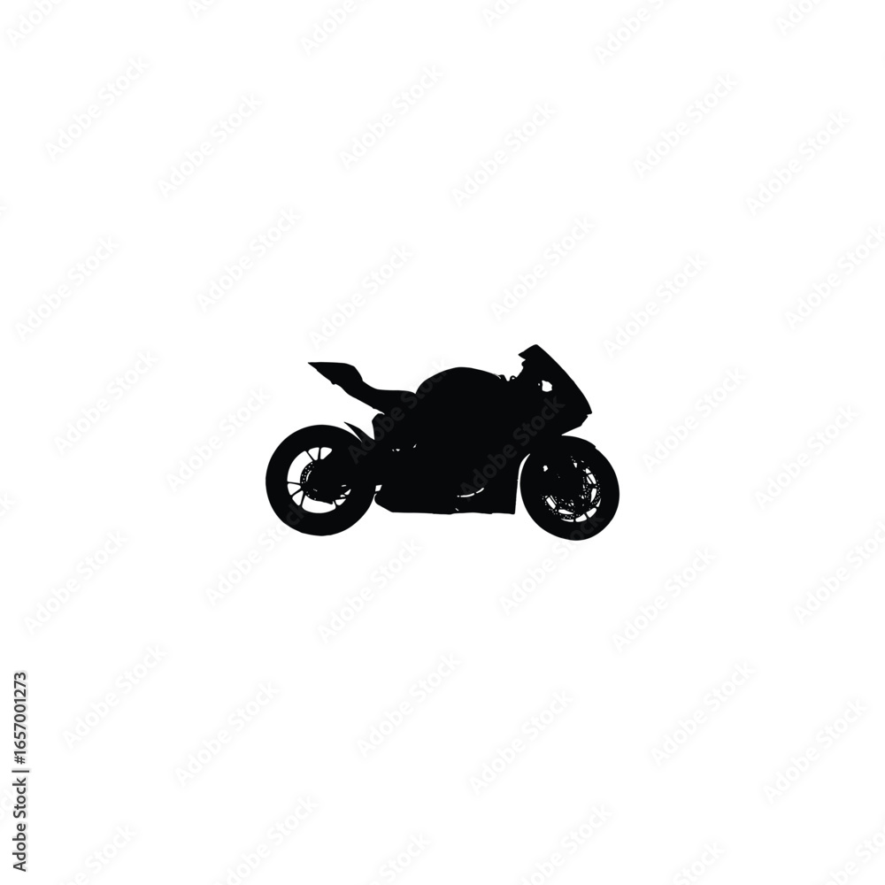 Obraz premium motorcycle icon, motorcycle silhouette vector illustration-simple silhouette illustration of motorcycle, perfect for motorcycle logos and icons