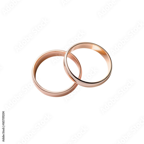 Elegant Rose Gold Rings Symbolizing Love and Commitment Together