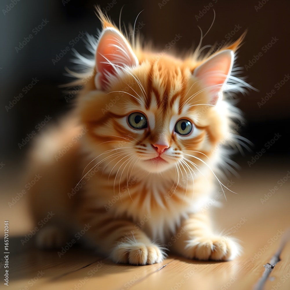 Fototapeta premium Red kitten